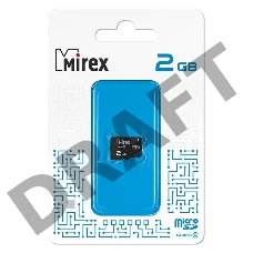 Флеш карта microSD 2GB Mirex microSDHC Class 4