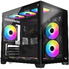 Корпус Formula Crystal Z5 черный без БП mATX 1x120mm 2xUSB2.0 1xUSB3.0 audio bott PSU