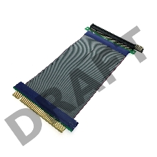 Переходник кабель удлинитель PCI-E x16 Male to PCI-E x16 Female, Espada EPCIEM-PCIEFX16 длина 145 мм