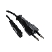 Кабель Telecom Кабель (TP228-IEC320-C7--CEE7/16-1.8-B) для аудио-видео техники IEC-320-C7--розетка 220V, 2-pin, 1.8м , черный 6926123461372