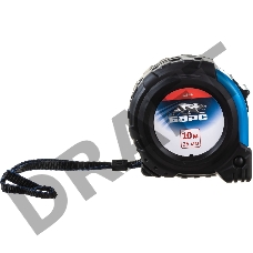 Рулетка Вектор 10 м х 25 мм, утолщенное полотно, магнитный зацеп, обрезиненный корпус// Барс