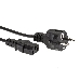 Кабель компьютер - розетка 1.8m 220V (Европейский стандарт) VCOM/TELECOM