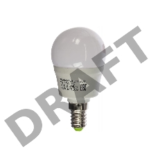 Лампа ЭРА Б0019077 ECO LED P45-6W-840-E14 Лампа ЭРА (диод, шар, 6Вт, нейтр, E14)
