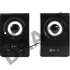 Колонки Oklick OK-160 2.0 черный 6Вт Колонки Oklick OK-160 2.0 черный 6Вт