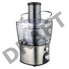 Соковыжималка центробежная Supra JES-2010 850Вт серебристый/черный