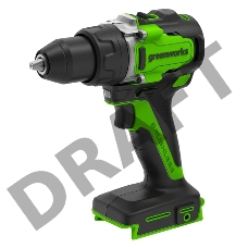 Дрель-шуруповерт аккумуляторная (3707507) GreenWorks GD24DD90, 24V, 90 Нм, бесщеточная, без АКБ и ЗУ