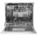 Посудомоечная машина Weissgauff TDW 4006 D белый/черный (компактная)