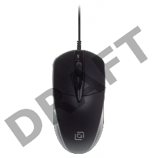Мышь Oklick 275M  черный оптическая (1000dpi) USB (2but)