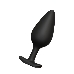 Черная анальная пробка Butt plug №04 - 10 см
