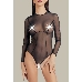 Эротическое боди Waname Grace с длинными рукавами черное (46-48)