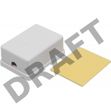 Розетка TWT (TWT-SS1-12-WH) Телефонная настенная 1 порт 6P4C. винтовая