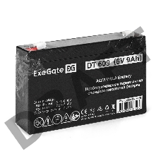 Аккумуляторная батарея ExeGate DT 609 (6V 9Ah, клеммы F1) Аккумуляторная батарея ExeGate DT 609 (6V 9Ah, клеммы F1)