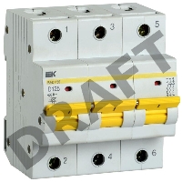 Iek MVA50-3-125-D Авт. выкл. ВА47-150 3Р 125А 15кА х-ка D