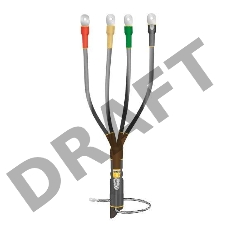 Муфта кабельная концевая внутренней установки 1кВ КВТпН 4х(150-240мм) с болтовыми наконечниками Нева-Транс Комплект 22020036