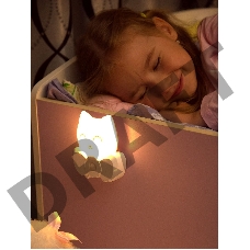 Ночник Lucia Мяу пластик белый