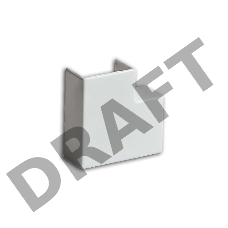 Угол плоский (поворот на 90град.) 15х10 бел. Рувинил ПВР-15х10