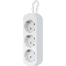 Удлинитель Defender E330 белый 3.0 м, 3 розетки 
