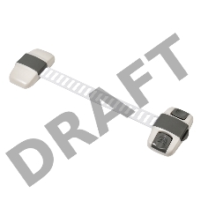 Блокировка для мебели универсальная с регулируемой длиной  1 шт. 