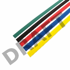 Термоусаживаемые трубки REXANT, 25,0/12,5 мм, набор пять цветов, упаковка 25 шт. по 1 м