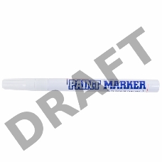 Маркер-краска MunHwa «Slim» 2 мм, белая, нитрооснова