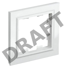 Рамка 1-мест. IEK BRITE РУ-1-БрБ бел.