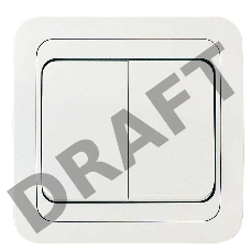 Выключатель 2-кл. СП Mimoza 10А IP20 бел./бел. Makel 12003