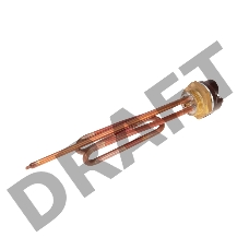 Нагревательный элемент для бойлера, ТЭН, RCT-2500 Вт, фланец М6, 42 мм, с терморегулятором 70 градусов и уплотнительным кольцом