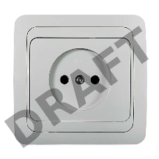 Розетка 1-м CLASSICO 2022 бел. ASD / IN HOME 4680005959891