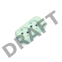 MAKEL MGP101 Колодка удлинителя 2 гнезда без заземления