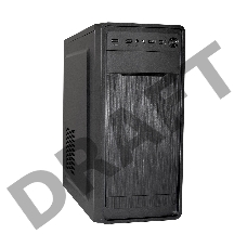 Корпус Miditower ExeGate XP-332 Black, ATX, <XP500, Black,120mm>, 2*USB, Audio