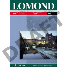 Фотобумага LOMOND Односторонняя Матовая, 160г/м2,A4/25л.