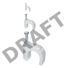 Скоба креп. прям. 7мм с гвозд. (уп.100шт) ИЭК USK21-07-100