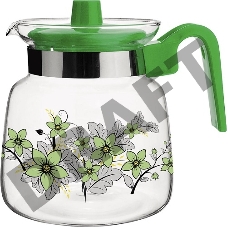 Кувшин MALLONY Pentola-1200, 1,2л, жаропроч.стекло (в уп. 36 шт)