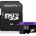 Флеш карта microSDHC 32GB ADATA  UHS-1 CL10 (AUSDH32GUICL10-RA1) + SD adaptor