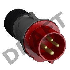 Вилка кабельная  ABB 2CMA101984R1000 Easy&Safe 332EP6,32А,3P+E,IP44,6ч