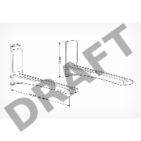 Кронштейн для СВЧ Holder MWS-2003 черный макс.40кг настенный фиксированный    