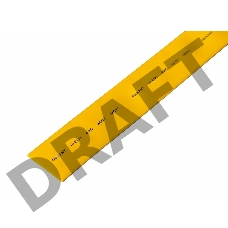 Трубка термоусадочная 25.0/12.5 1м жел. Rexant 22-5002