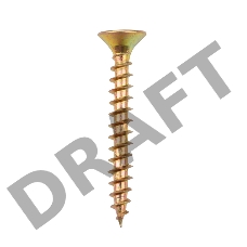 Саморез универсальный 5х40, желтый цинк, пакет (500 шт/уп) KRANZ