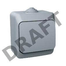 Выключатель 1-кл. ОП Этюд 10А IP44 сер. SchE BA10-041C