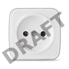 Розетка 1-м ОП Электра 10А IP20 без заземл. бел. Союз 0011