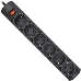Сетевой фильтр Defender Фильтр DFS 151 1.8 m, 6 розеток, черный 99494