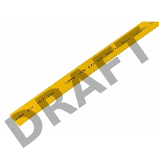 Термоусаживаемая трубка REXANT 12,0/6,0 мм, желтая, упаковка 50 шт. по 1 м