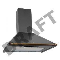 Вытяжка каминная Elikor Вента 60П-430-П3Л антрацит/рейлинг бронза управление: ползунковое (1 мотор)