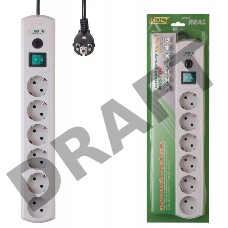Сетевой фильтр Most RG 2м (6 розеток) белый (коробка)