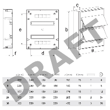 Бокс пластиковый ЩРН-П-36 IP41 белый (белая дв.) KRANZ