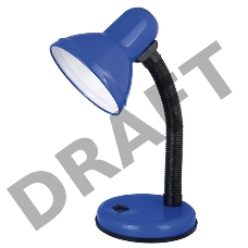 Светильник UF-301 С06 настол. 230В 60Вт син. Ultraflash 12357