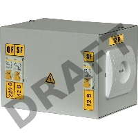 Ящик с понижающим трансформатором ЯТП 0.25 220/12B (2 авт. выкл.) ИЭК MTT12-012-0250