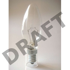 Лампа накаливания ДС 60Вт E14 (верс.) Лисма 327302200