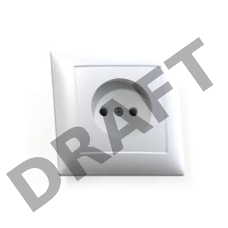 Розетка 1-м СП Селена 16А IP20 РС16-369 бел. Кунцево 8110