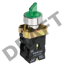 Переключатель LAY5-BK2365 на 2 полож. зел. ИЭК BSW90-BK-2-K06